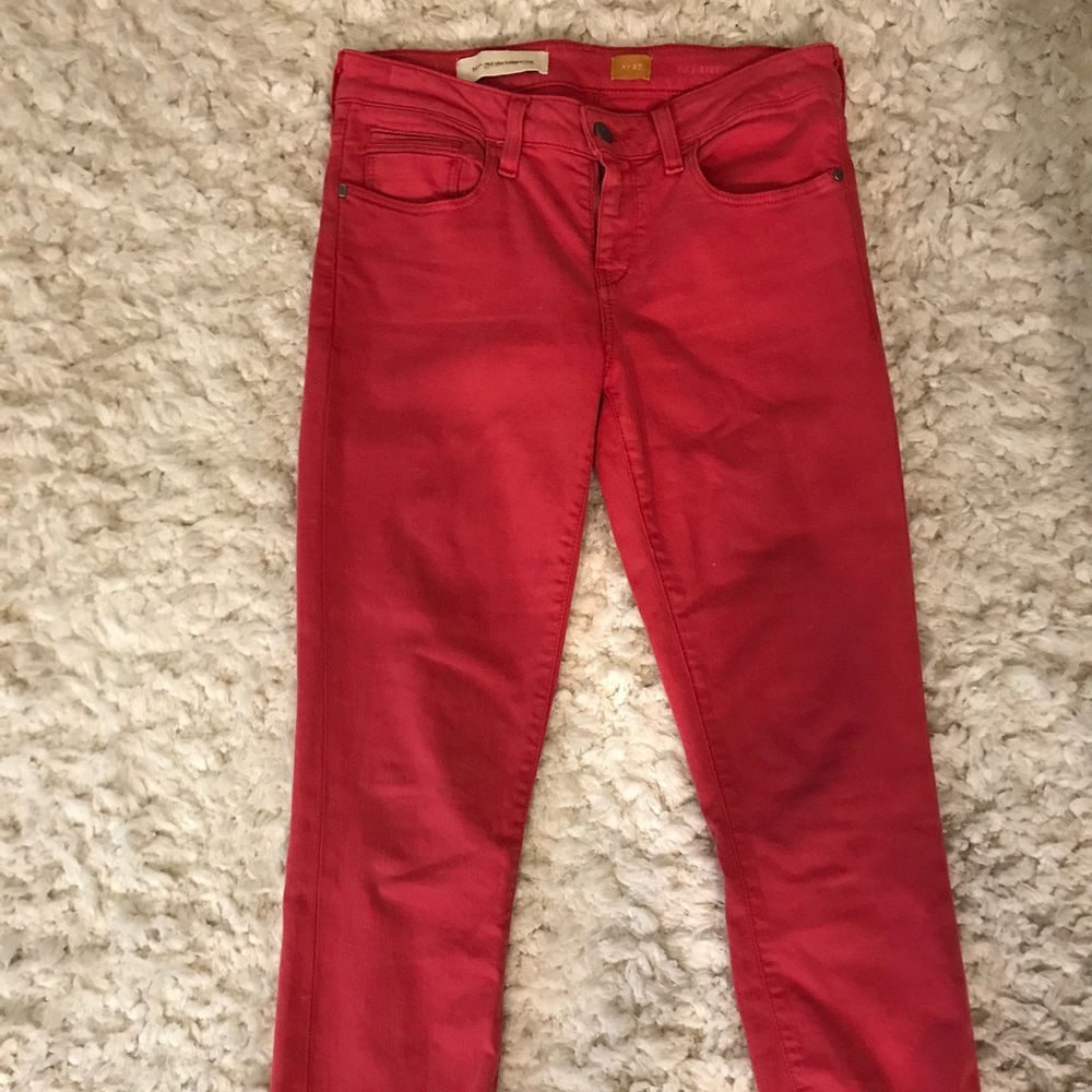 Oil do and the letterpress red crop pant